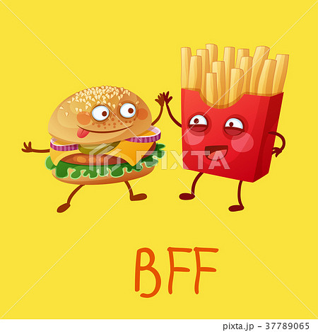 Funny fastfood characters Best Friends Forever 37789065