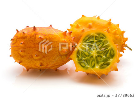 Fresh kiwano isolated on white Fresh kiwano isolated on white 37789662