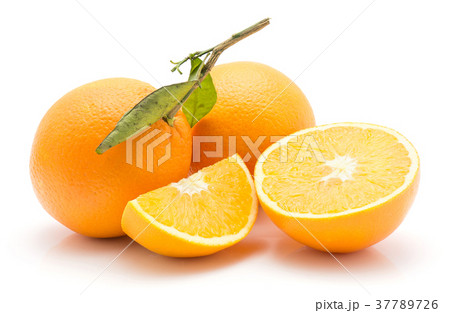 Fresh orange isolated on white Fresh orange isolated on white 37789726