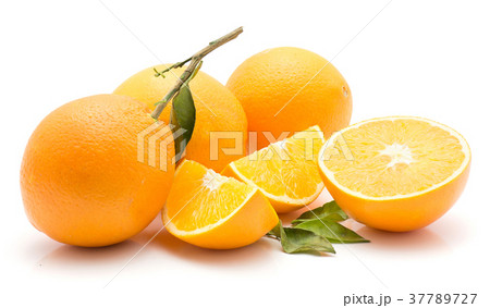 Fresh orange isolated on white Fresh orange isolated on white 37789727