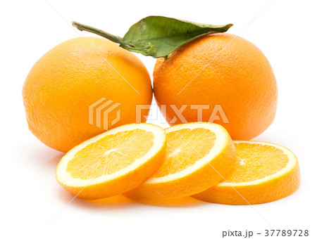Fresh orange isolated on white Fresh orange isolated on white 37789728