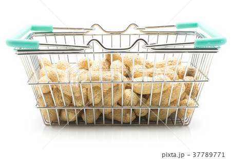 Raw peanut isolated on white Raw peanut isolated on white 37789771