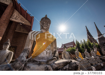 タイ アユタヤ ワット・ヤイ・チャイ・モンコン タイ アユタヤ ワット・ヤイ・チャイ・モンコン 37790103