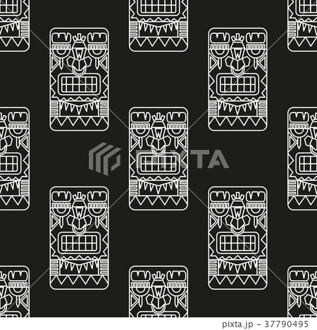 seamless pattern ancient American ornaments 37790495