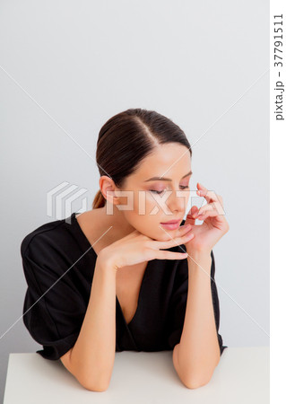 portrait of woman in lagom style 37791511