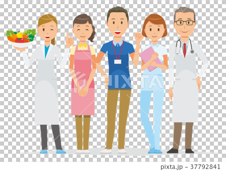 複数の医療関係者が立っている 37792841