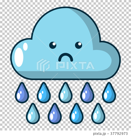 Rain icon, cartoon style 37792973