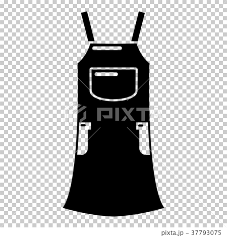 Girl dress icon, simple black style 37793075