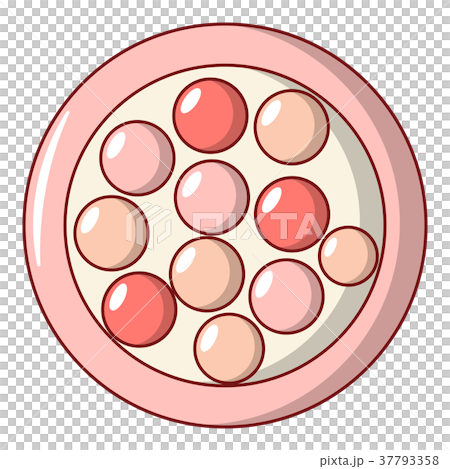 Face powder icon, cartoon style 37793358