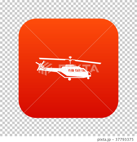 Military helicopter icon digital red Military helicopter icon digital red 37793375