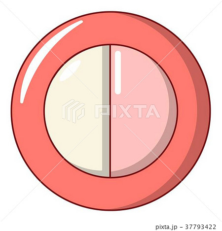 Face powder female icon, cartoon style Face powder female icon, cartoon style 37793422