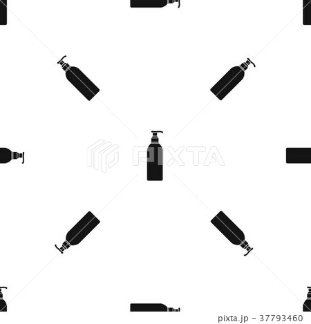 Cosmetic bottle pattern seamless black 37793460
