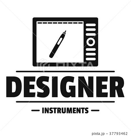 Designer shop logo, simple black style 37793462