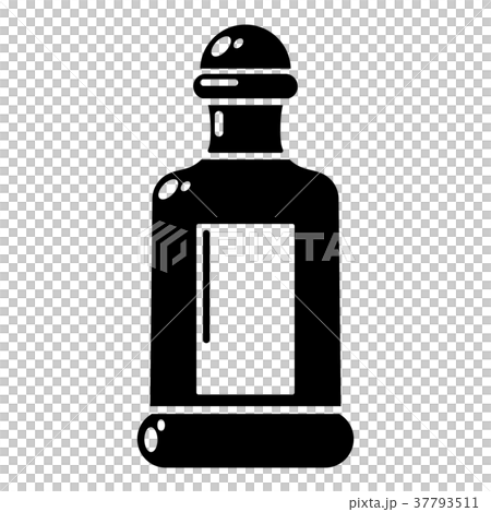 Square bottle icon, simple style 37793511