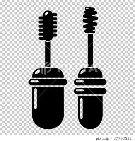 Mascara brush icon, simple black style Mascara brush icon, simple black style 37793532