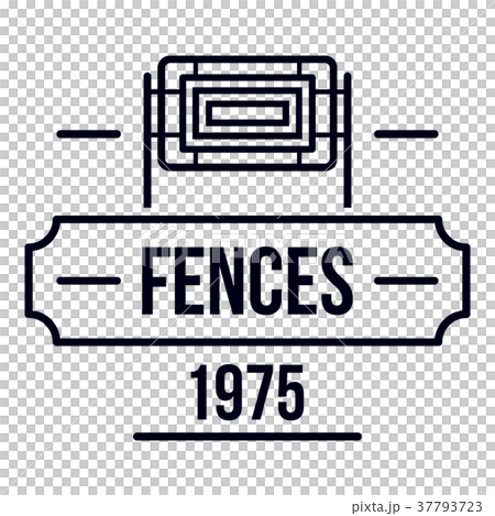 Fence modern logo, simple black style Fence modern logo, simple black style 37793723
