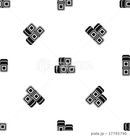 Hay bundles pattern seamless black 37793790
