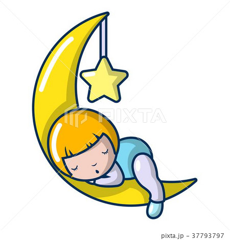 Sleeping girl icon, cartoon style Sleeping girl icon, cartoon style 37793797