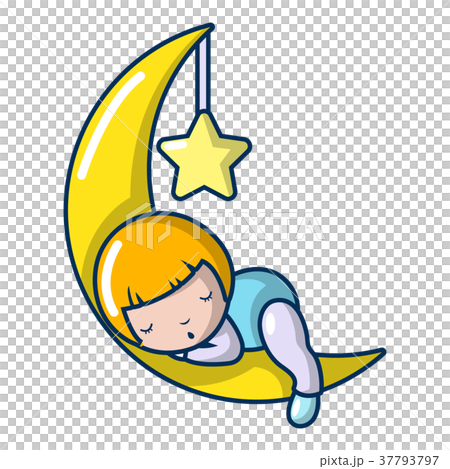 Sleeping girl icon, cartoon style Sleeping girl icon, cartoon style 37793797