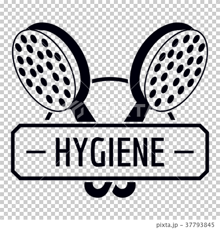 Hygiene shower logo, simple black style 37793845