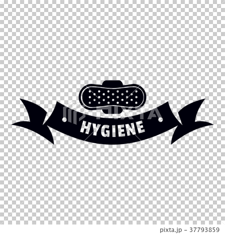Hygiene wound logo, simple black style 37793859