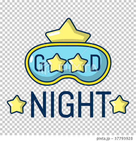 Good Night Icon Cartoon Style 插圖素材 圖庫