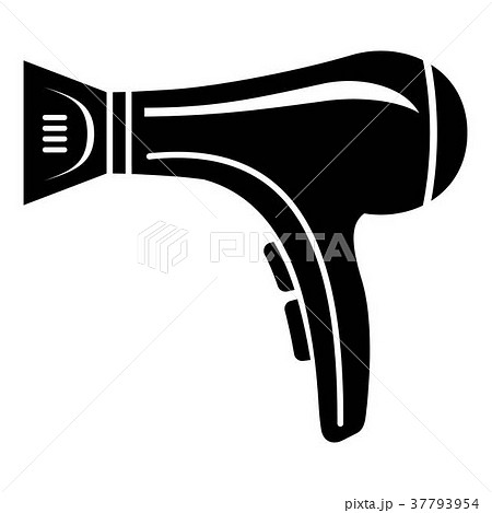 Hair dryer icon, simple black style 37793954