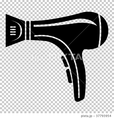 Hair dryer icon, simple black style 37793954