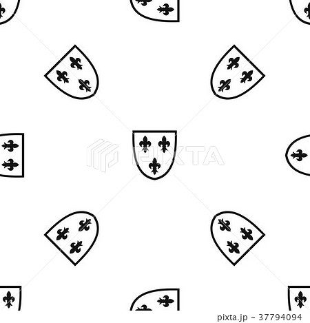 Crest pattern seamless black Crest pattern seamless black 37794094