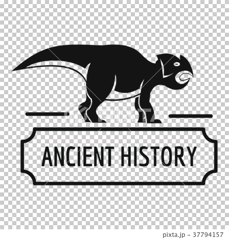 Ancient history logo, simple black style 37794157