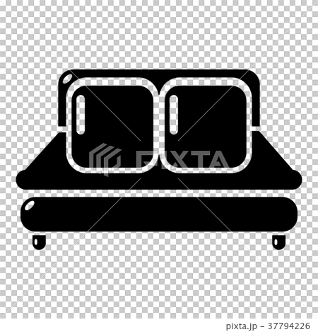 Double bed icon, simple style Double bed icon, simple style 37794226