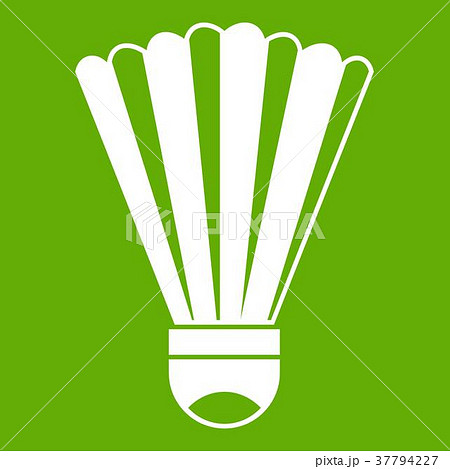 Shuttlecock icon green 37794227