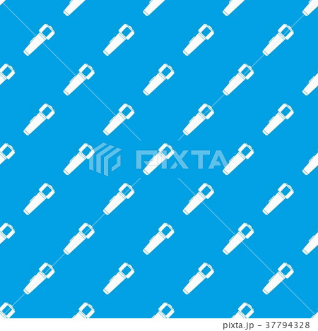 Hand flashlight pattern seamless blue 37794328