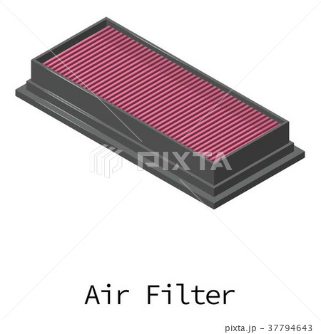 Air filter icon, isometric 3d style Air filter icon, isometric 3d style 37794643