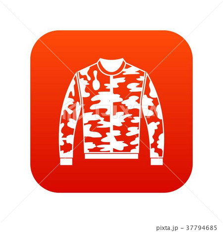 Camouflage jacket icon digital red 37794685