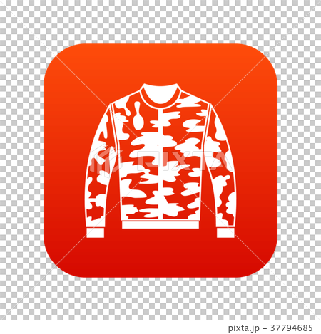Camouflage jacket icon digital red Camouflage jacket icon digital red 37794685