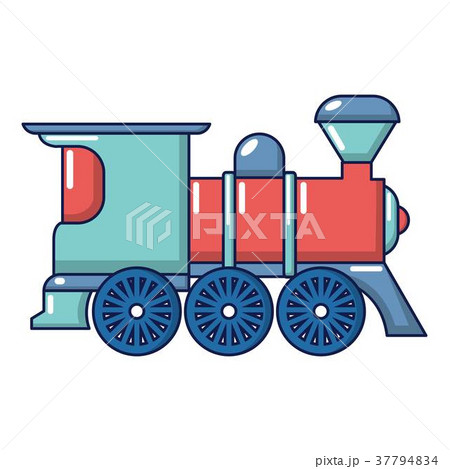 Railway icon, cartoon style 37794834