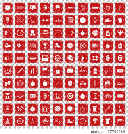 100 stopwatch icons set grunge red 100 stopwatch icons set grunge red 37794989