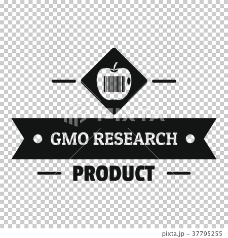 Gmo product logo, simple black style 37795255