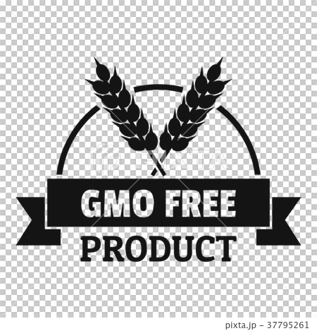 Gmo free bakery logo, simple black style 37795261