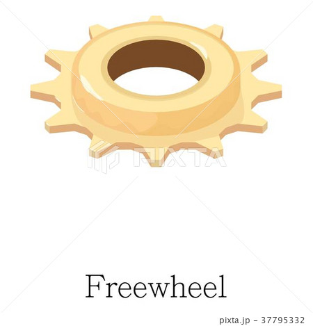 Freewheel icon, isometric 3d style 37795332