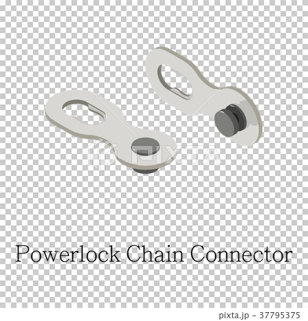 Chain connector icon, isometric 3d style Chain connector icon, isometric 3d style 37795375