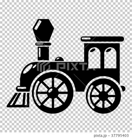 Old train icon, simple style 37795403