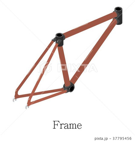 Frame bicycle icon, isometric 3d style Frame bicycle icon, isometric 3d style 37795456