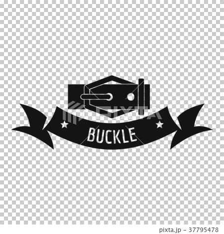 Buckle modern logo, simple black style 37795478