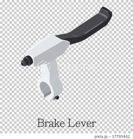 Brake lever icon, isometric 3d style 37795482