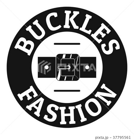 Buckle fashion logo, simple black style 37795561