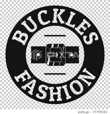 Buckle fashion logo, simple black style 37795561