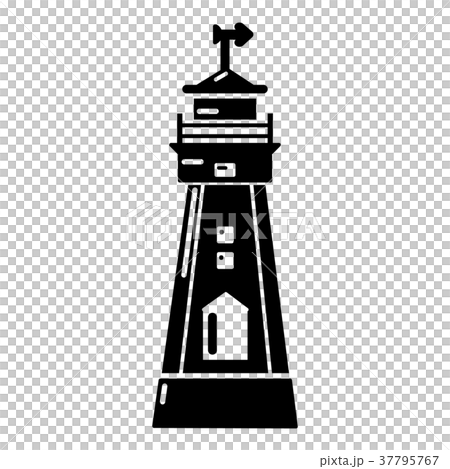 Coast tower icon, simple style 37795767