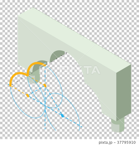 Arch construction icon, isometric 3d style - Stock Illustration ...